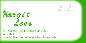 margit less business card